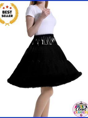 Women's Tutu Petticoat Crinoline Underskirt Nylon Tulle Skirt